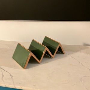 Green Taco Holder Decorative use only